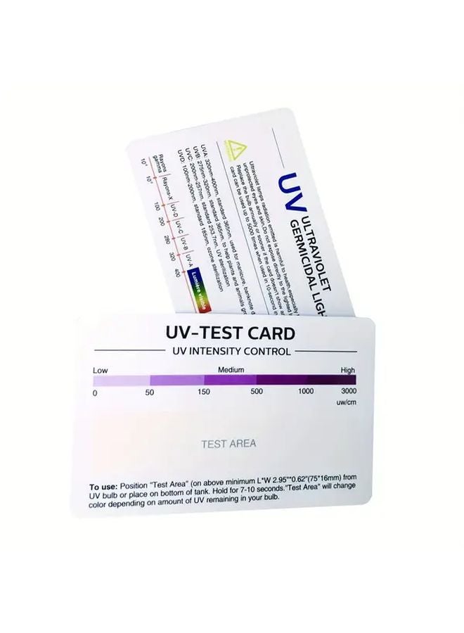10pcs UV Test Cards UV Light Meter With Evaluation Chart For UV Intensity Measurement - Image 3